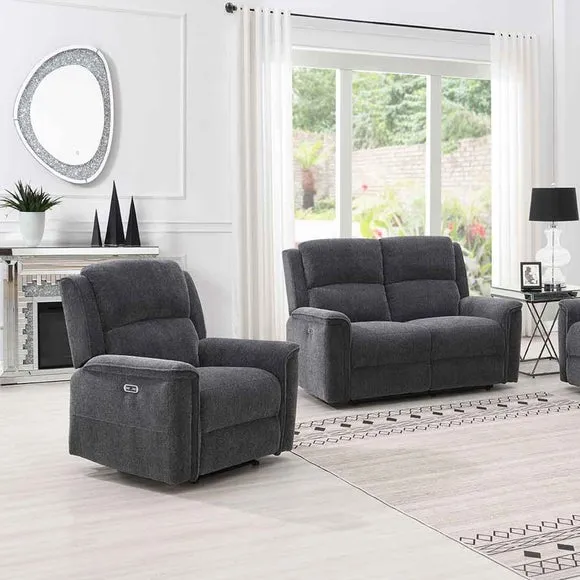 Lanark Chenille Power Recliner Chair 2