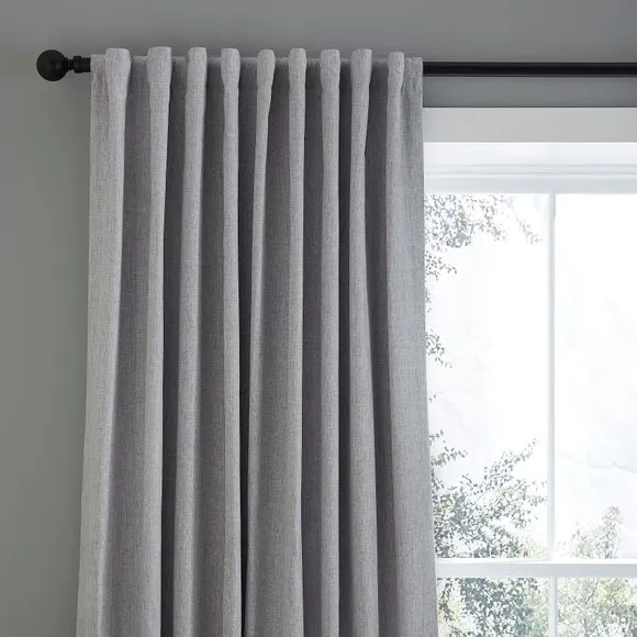 Chambray Microfibre Tab Top Curtains