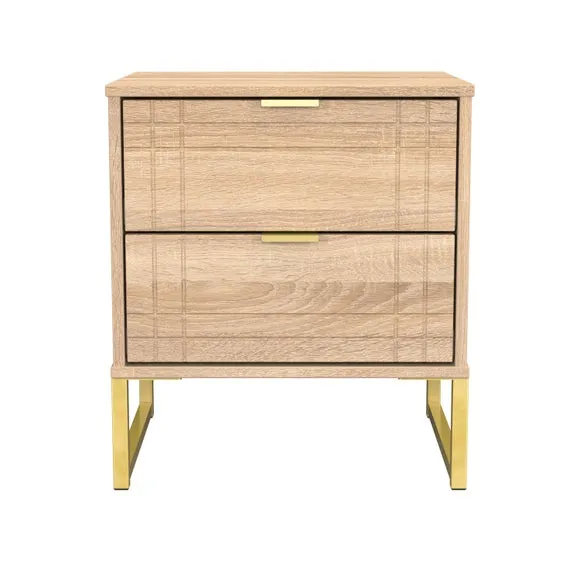 Darlton 2 Drawer Bedside Table 2