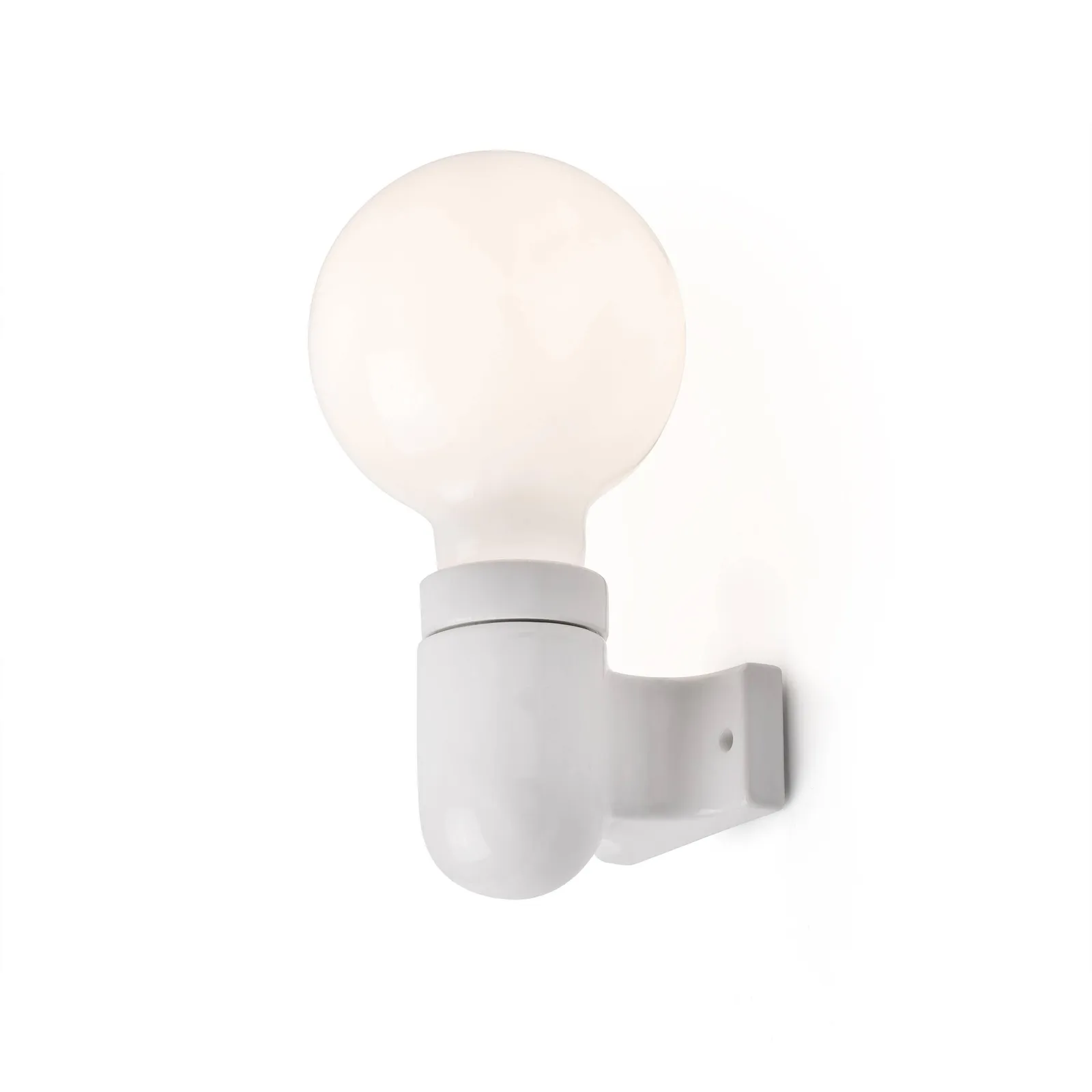 Netlighting Sera Globe Wall Lamp White 1 Light E27