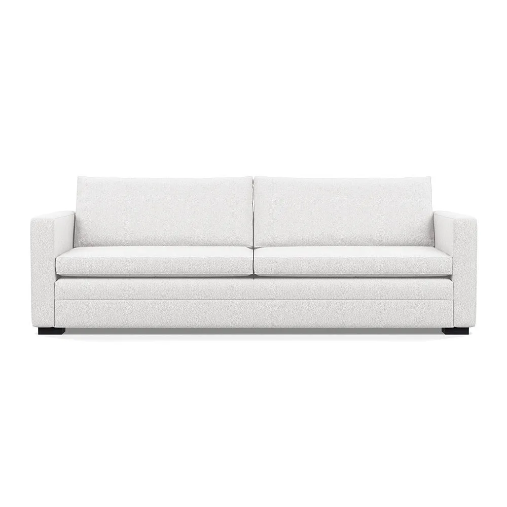 Heal's Palermo 5 Seater Sofa Loop Boucle Polar Black Feet 1