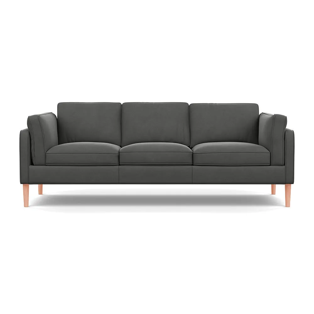 Heal's Sonno 4 Str Sofa Nobilis Velvet Dolphin Natural Feet 1