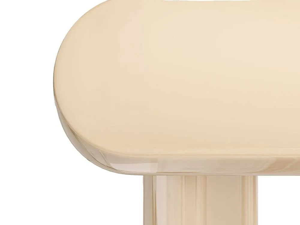 Vente-unique MDF Console Table - Lacquered Beige - LESONA 6