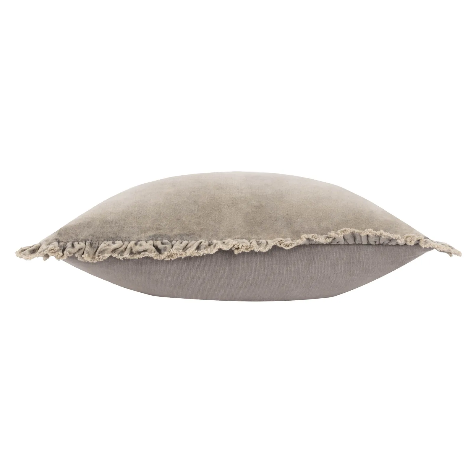 Yard Bertie 100% Cotton Velvet Cushion in Light Beige 4