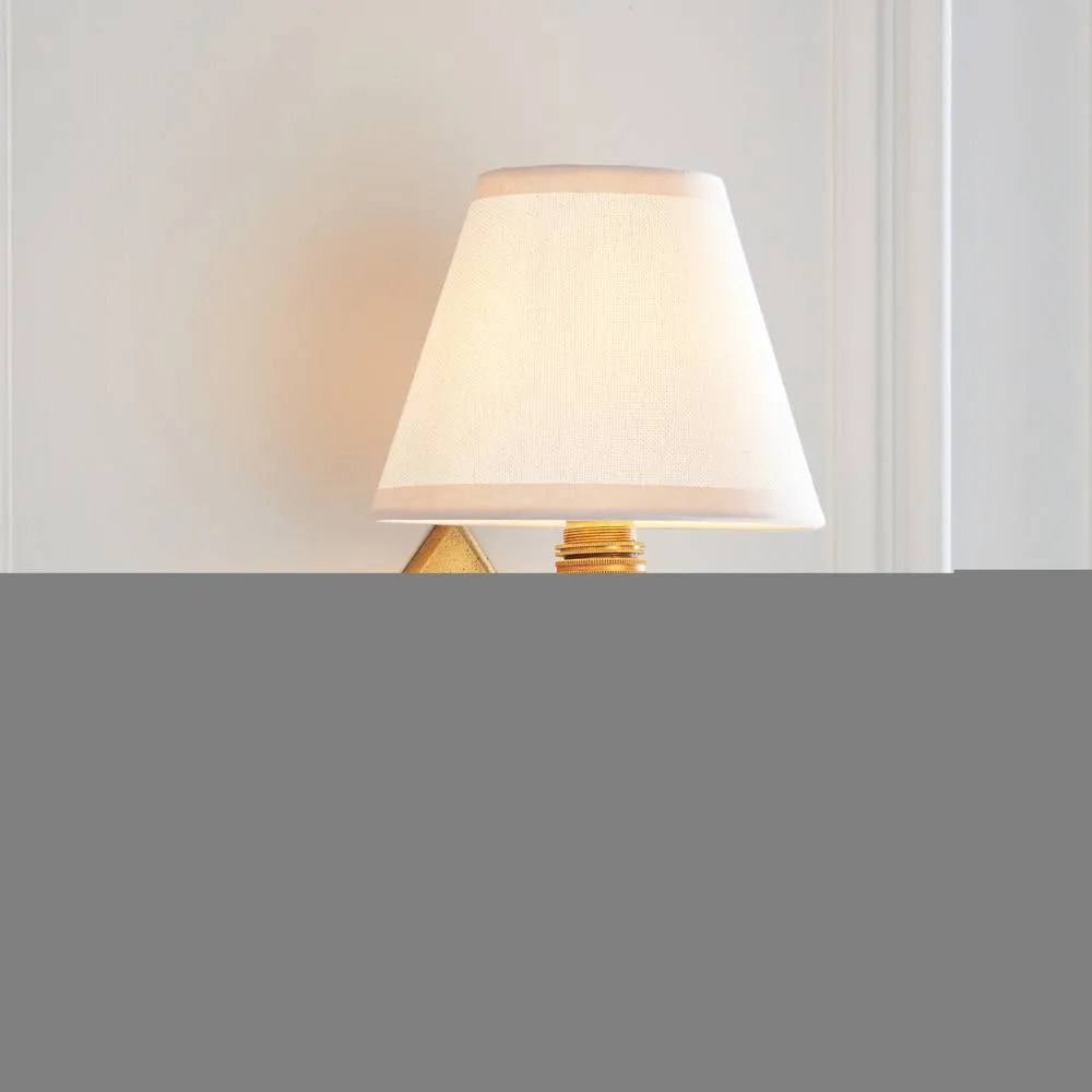 Netlighting Diamond Angle & Ivy 16cm Wall Lamp Antique Brass Vintage White in Gold 3