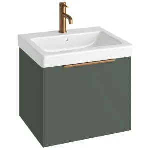 Concept Matt Green S3 Vanity Unit & Basin - 550mm