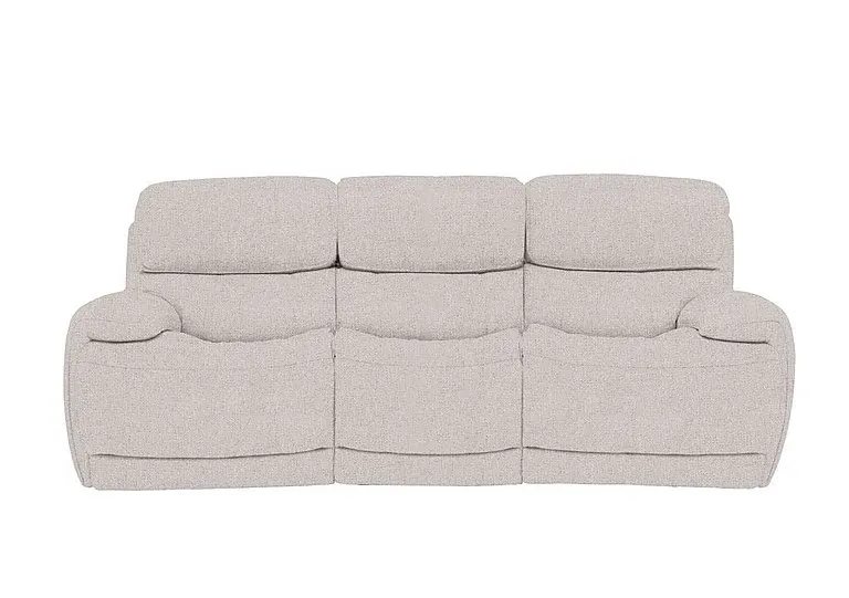 Rocco 3 Seater Fabric Power Rocker Sofa with Headrests - Mink