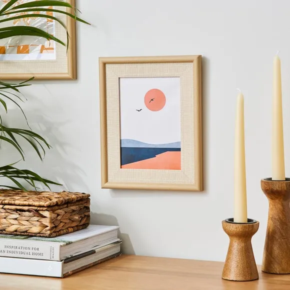 Rattan Effect Photo Frame