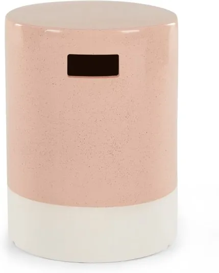 Sacha Garden Stool, Pink