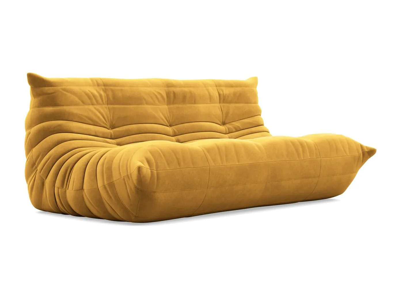 Ligne Roset Togo Large Settee Alcantara Curry 1