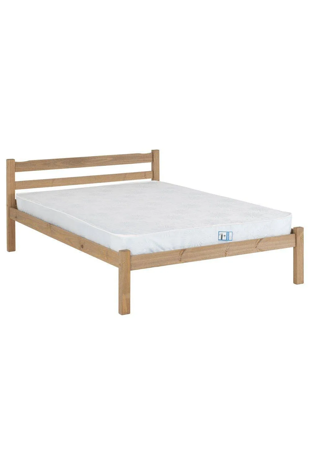 Seconique Panama 4'6" Double Bed in Natural
