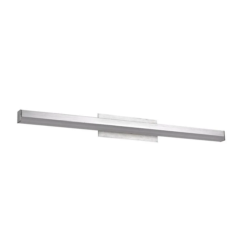 Netlighting Modern LED Wall Lamp Brushed Silver Warm White 3000K 960lm