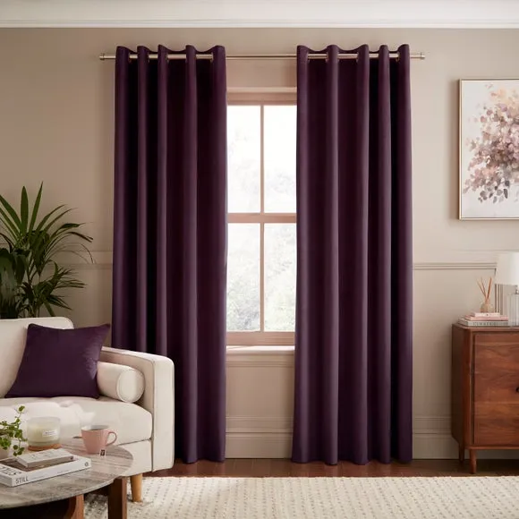 Luxe Velour Eyelet Curtains (Blackout Available) 2