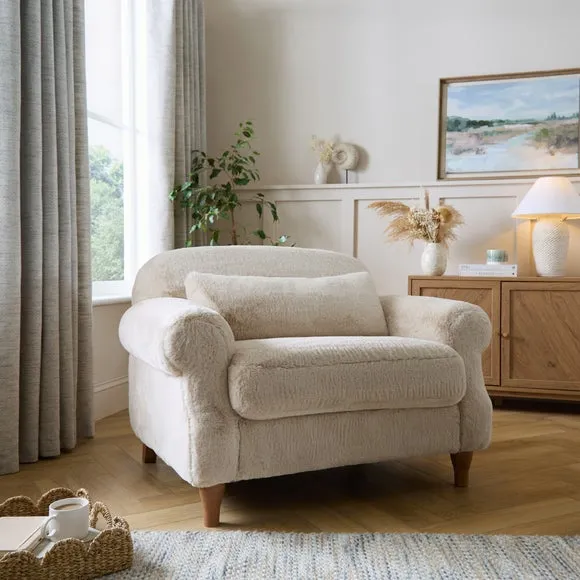 Millie Faux Fur Snuggle Chair