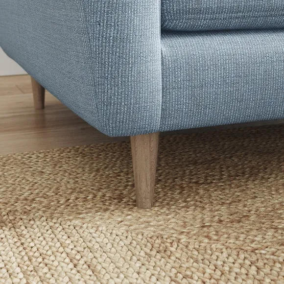 Sven Chunky Tonal Weave Reversible Corner Chaise Sofa 5