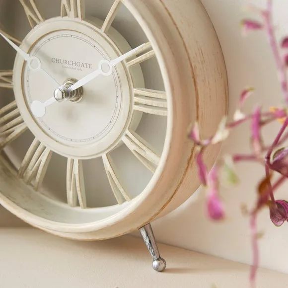Churchgate Cream Mantel Clock 2