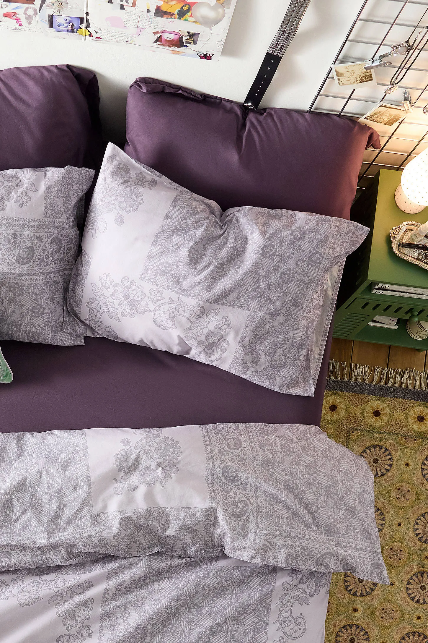 Lavender Lace Duvet Set - Lavender Single 6