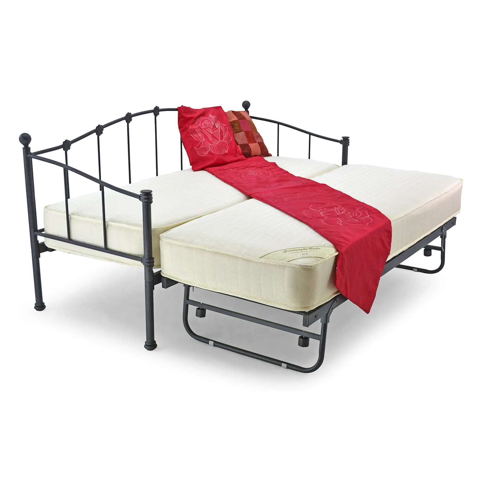 Paris Underbed Small Single Metal Bed Frame Black