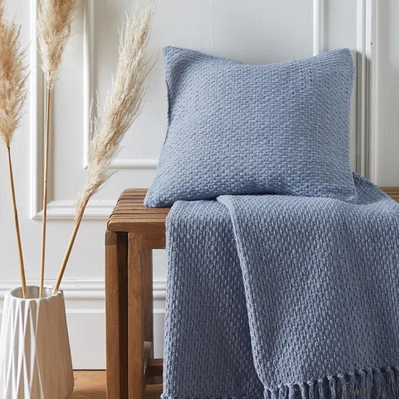 Hayden Woven Cotton Square Filled Cushion