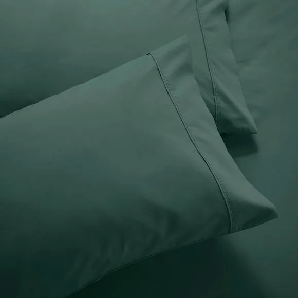Dorma Crisp & Fresh 400 Thread Count Egyptian Cotton Percale Standard Pillowcase 2