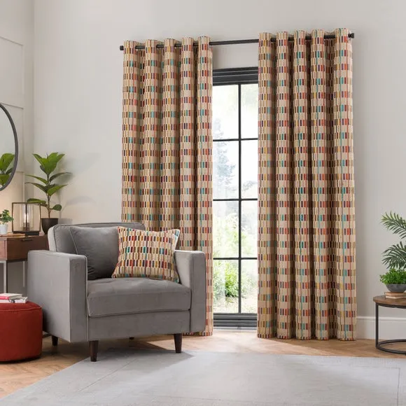 Pelosa Cut Velvet Eyelet Curtains 2