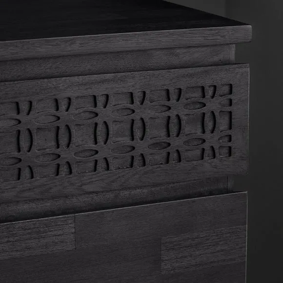 Baytown Boutique 4 Drawer Chest, Black 3