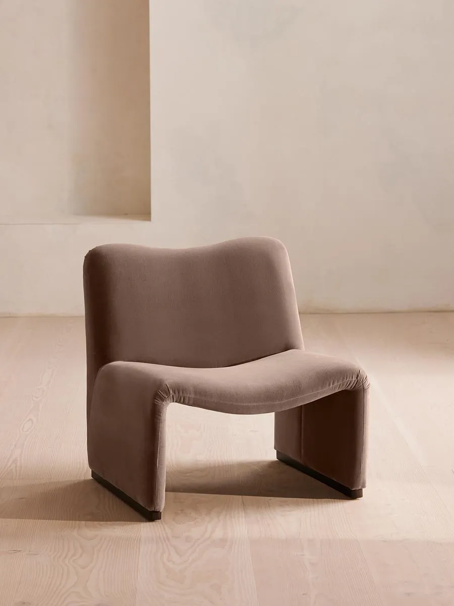 Lovett Armchair, Velvet, Taupe