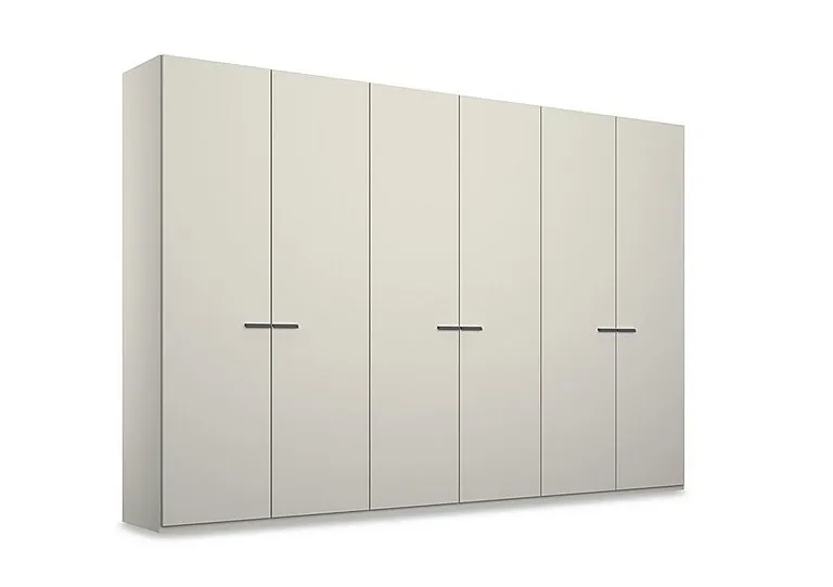 Dante 301cm 6 Door Hinged Décor Wardrobe - Champagne