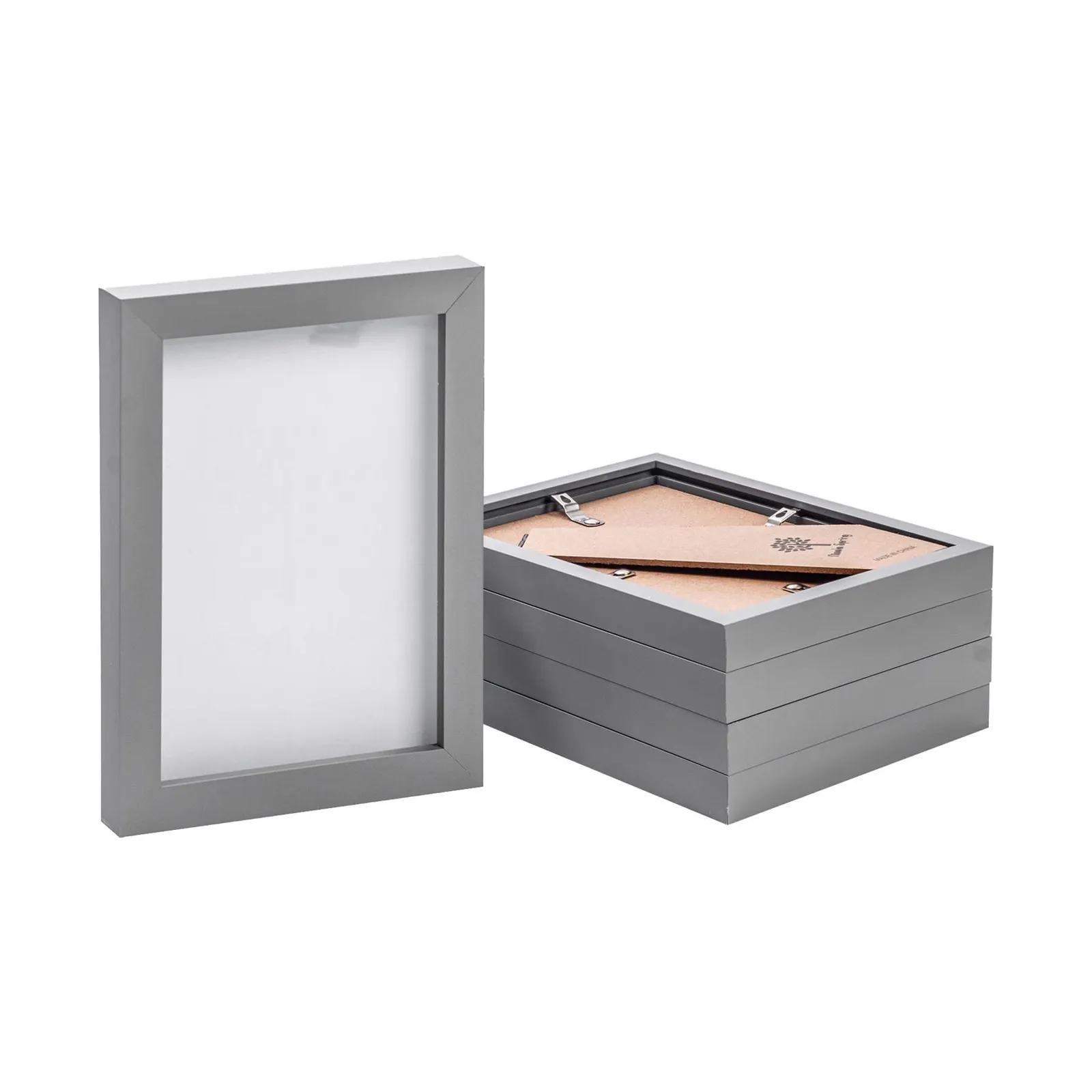 Nicola Spring Photo Frames - 5" x 7" - Pack of 5 in Grey