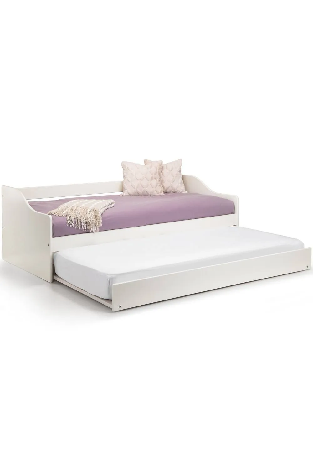 Julian Bowen Elba Daybed with pull-out Trundle in White 4