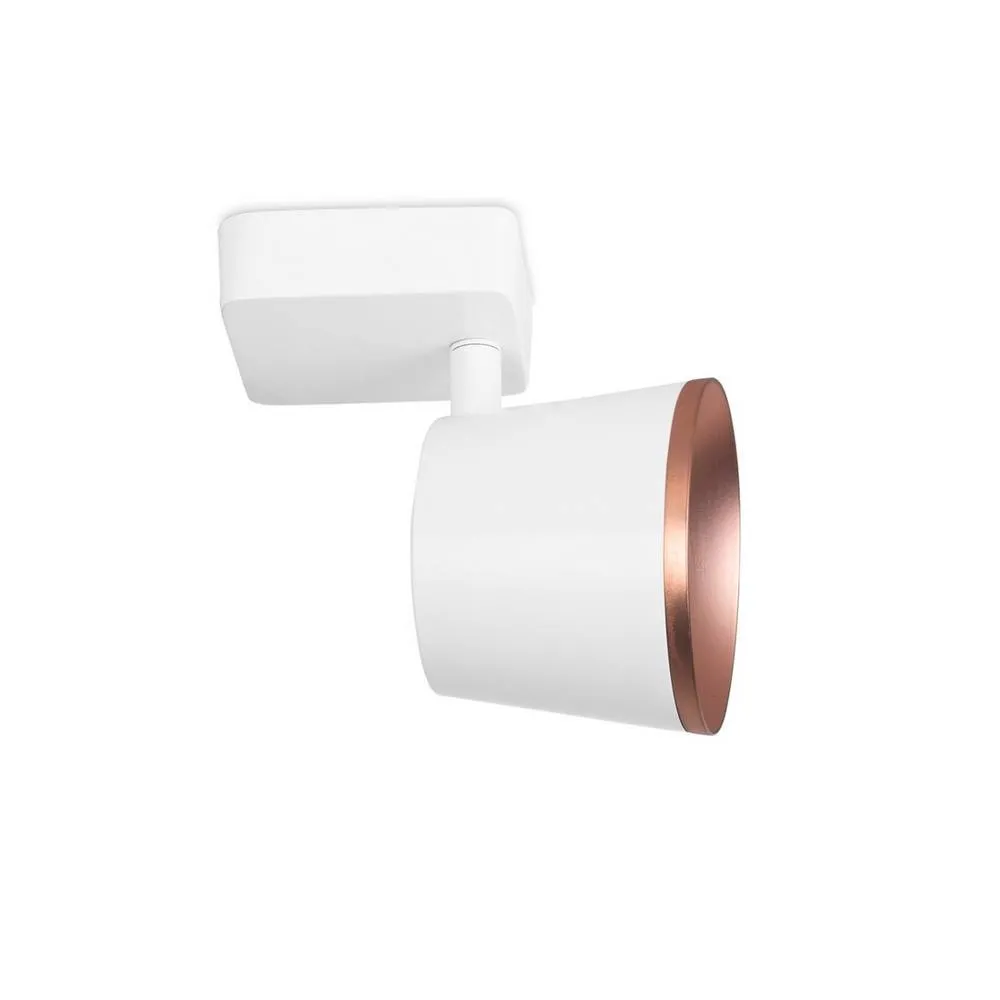 Netlighting Drone Integrated LED Indoor Dome Wall Ceiling Light White Copper 2