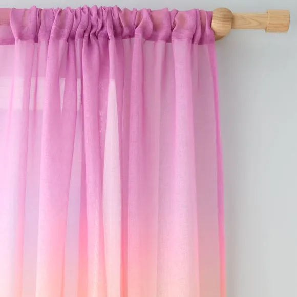 Ombre Slot Top Single Voile Panel
