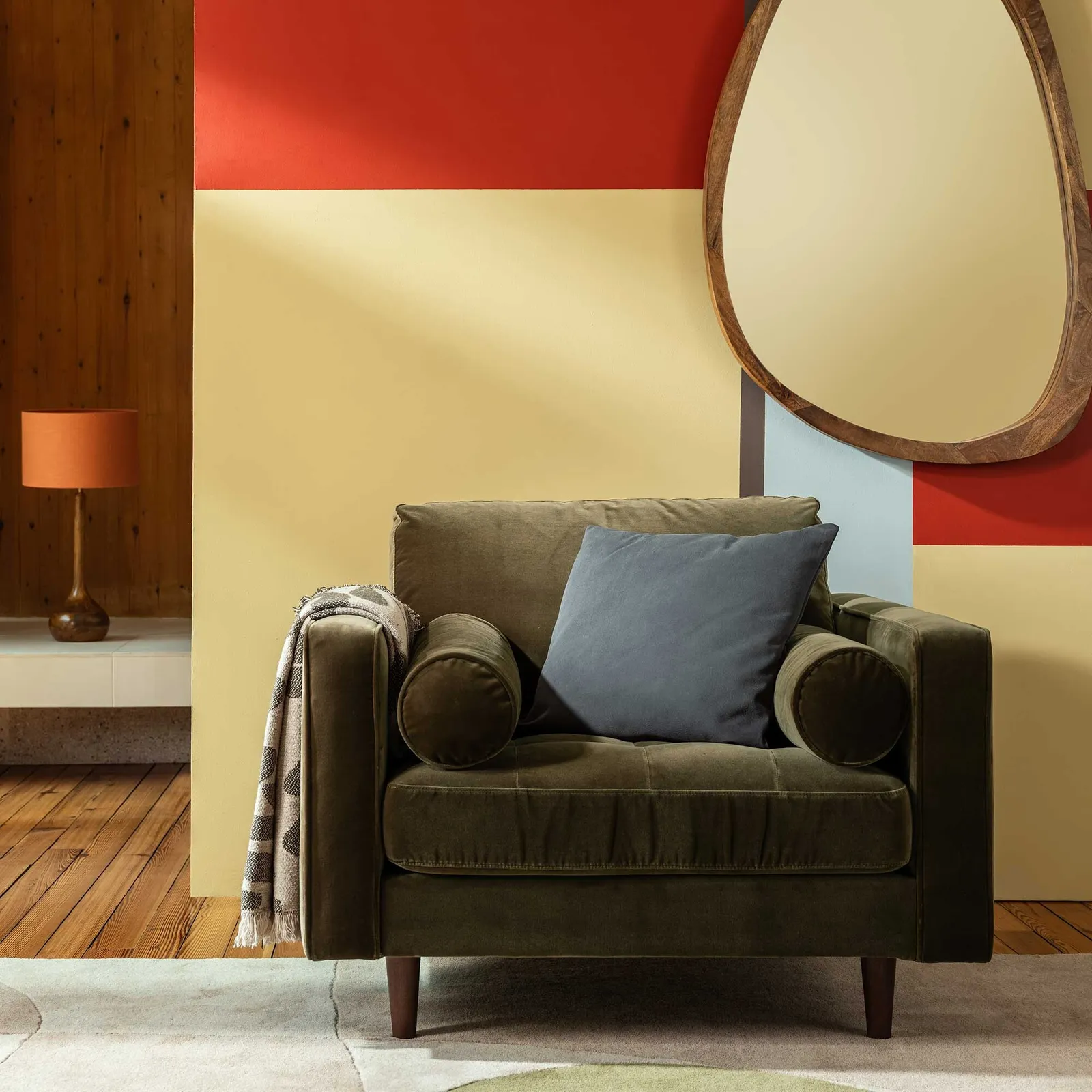 Hemingway Armchair, Green Velvet | Barker & Stonehouse 2