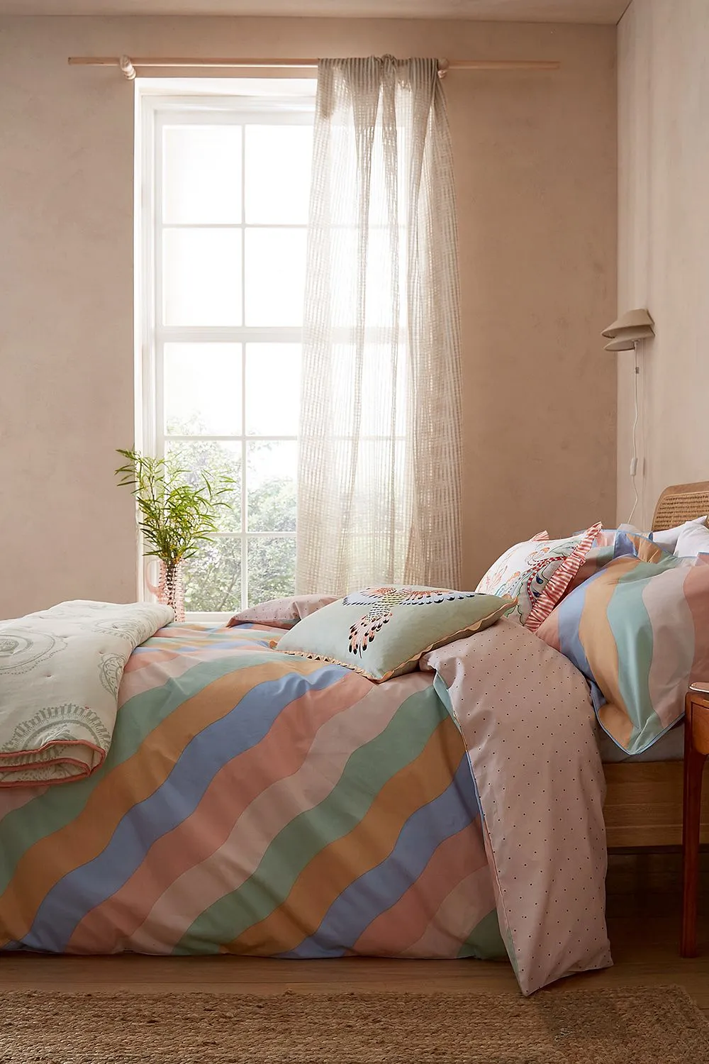 YVONNE ELLEN 'Signature Stripe' Cotton Duvet Cover Set