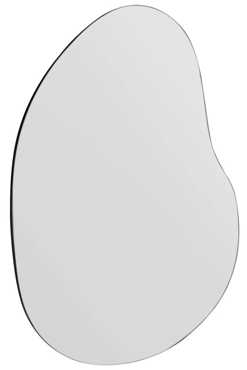 MirrorOutlet The Lapillus - Frameless Pebble Wall Mirror 47" X 39" (120CM X 100CM) in Silver 4