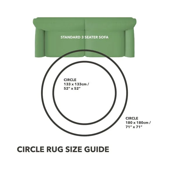 Elements Natural Jute Border Round Rug 6