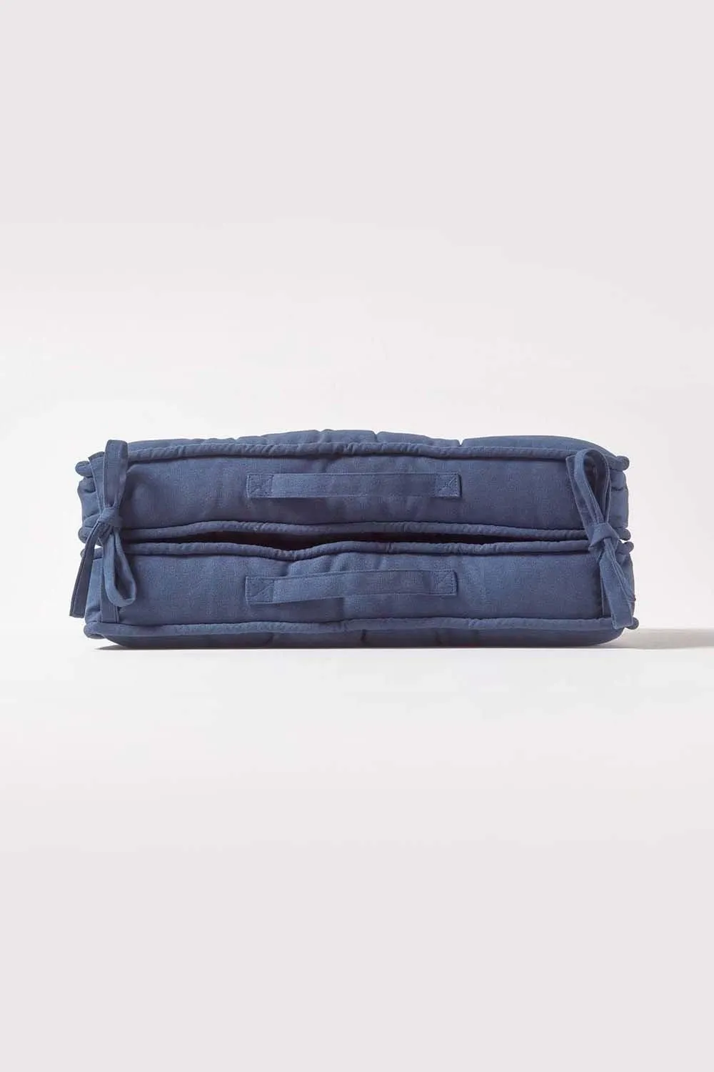 Homescapes Cotton Travel Support Booster Cushion in Navy 5