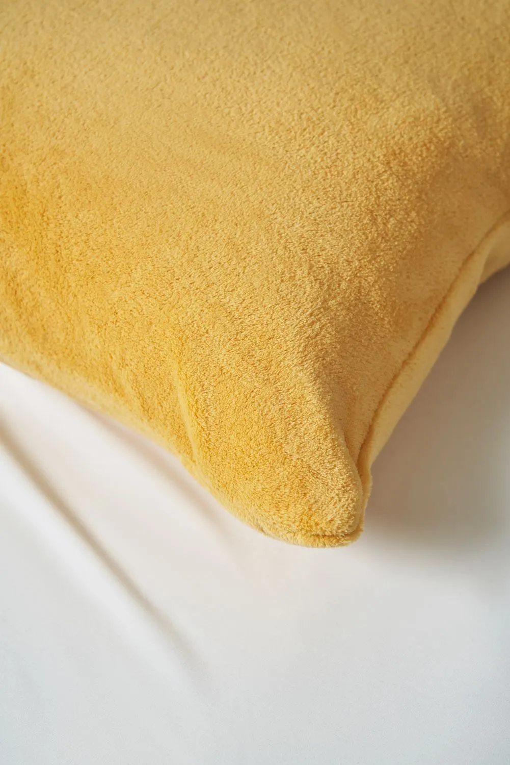 BHS Microfleece Cushion in Yellow 3