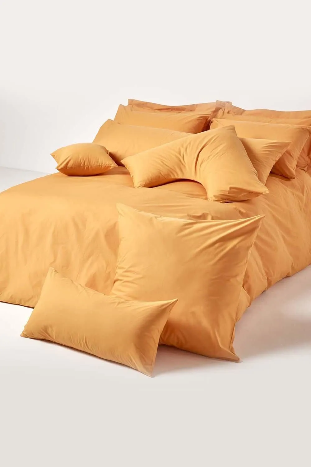 Homescapes Egyptian Cotton Oxford Pillowcase 200 TC, King Size in Mustard 5