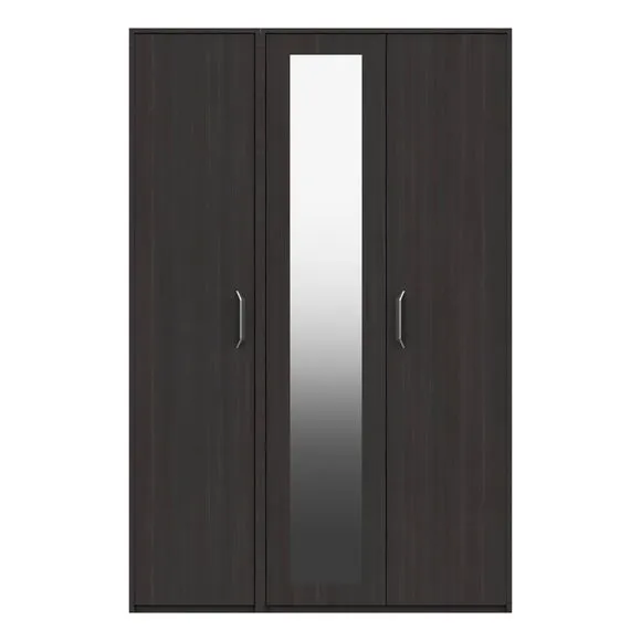 Florine Triple Wardrobe, Mirrored