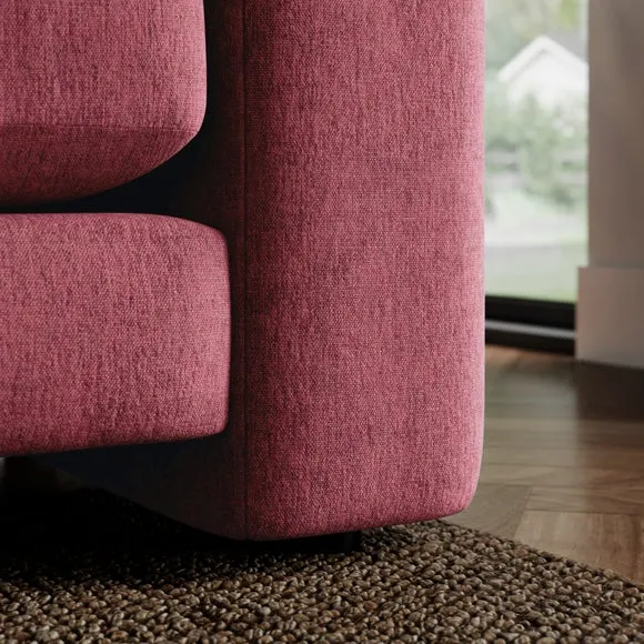 Magnus Vintage Soft Chenille 3 Seater Sofa 4