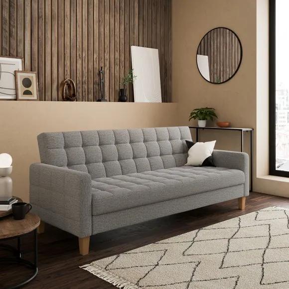 Harlow Flatweave Storage Double Sofa Bed 1