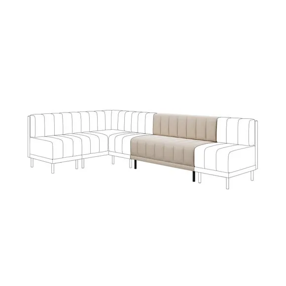 Amali Long Dining Bench, Vintage Velvet