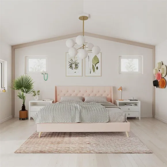Novogratz Her Majesty Bed, Linen 3