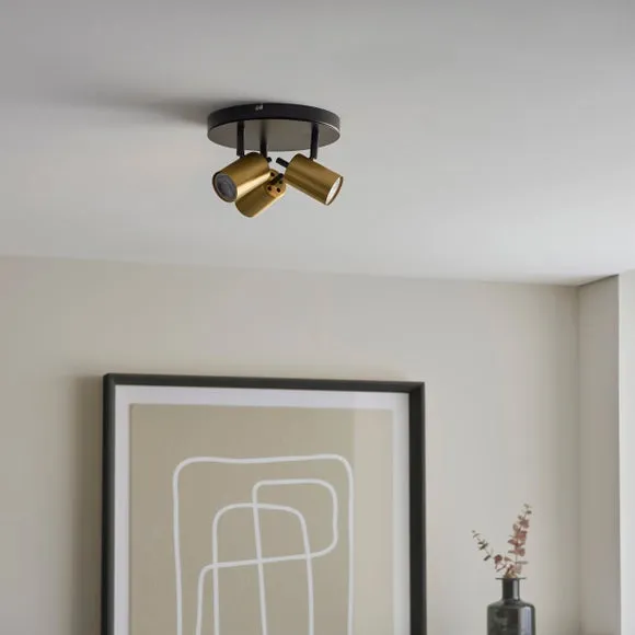 Carter 3 Light Semi Flush Spotlight 4