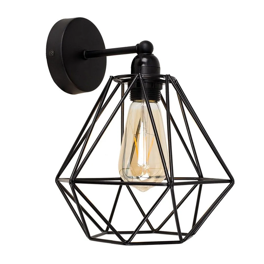 ValueLights Diablo Black Indoor Wall Light Fitting 2