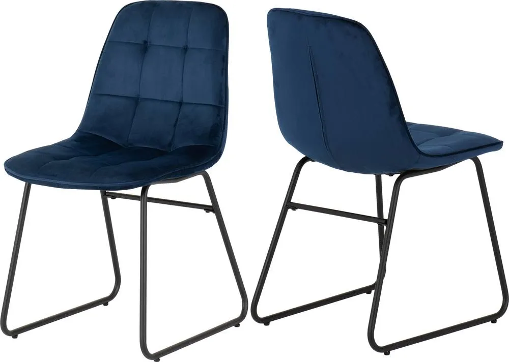 Seconique Marlow & Lukas Dining Set in Blue 6