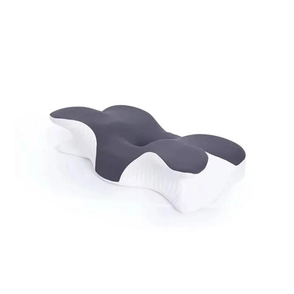 Havendro Ergonomic Memory Foam Pillow for Neck Pain Relief in White