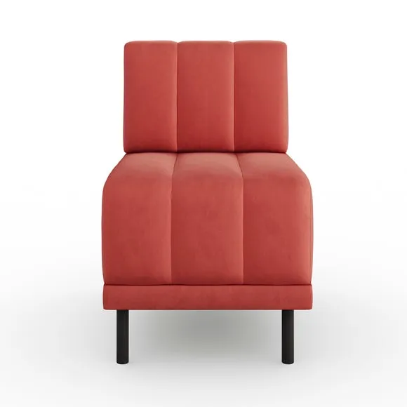 Amali Small Dining Bench, Matte Plush Velvet 5