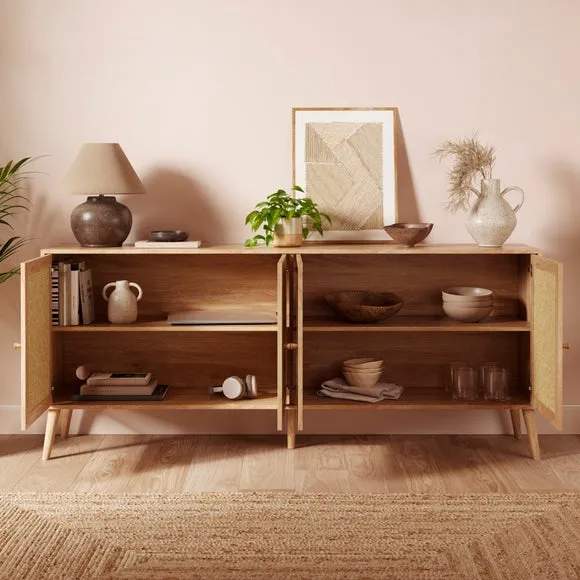 Jordyn Extra Wide Sideboard, Mango Wood Effect 2